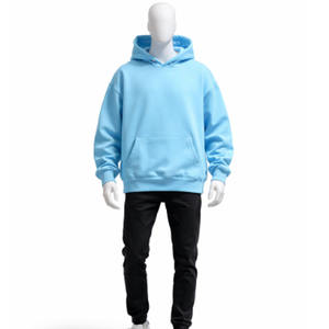 Sweat-shirts décontractés d'hiver pour hommes, en molleton 100% coton, coupe oversize, style streetwear, à épaules tombantes - Product Image 2