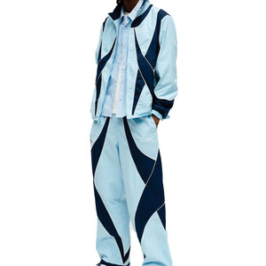 เสื้อแจ็คเก็ตกันลมไนลอนคุณภาพสูงแบบ Color Block สำหรับผู้ชาย น้ำหนักเบา ชุดกีฬา ขายส่ง รับผลิตตามแบบ OEM บริการออกแบบ - Product Image 5