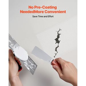 Nastro Adesivo in Fibra di Vetro per Giunti di Cartongesso, 15 cm L x 30 m L, Facile da Applicare, con 12 Rotoli di Nastro a Rete per Cartongesso - Product Image 4