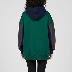 Sweat à capuche unisexe personnalisé en polaire, de luxe, épais, ample, coupe carrée et courte, pour hommes et femmes, modèle vierge - Product Image 2