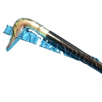 Bâton de randonnée en bois de qualité supérieure, finition noire, poignée en T / Canne de marche en bois, poignée en T, durable, légère, réglable en 3 sections