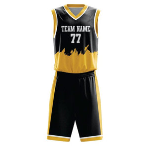Conjunto de Uniforme de Baloncesto Personalizado, Transpirable, de Secado Rápido, Pantalones Cortos de Malla, Ropa Deportiva para Equipos, Impresión por Sublimación, Venta al Por Mayor - Product Image 1