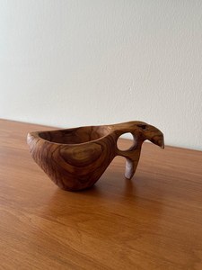 Tasse rustique en bois d'olivier sculpté à la main pour le camping et l'espresso - Product Image 6