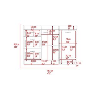 Mobile Base da Cucina Grecia Bianco/Noce Scuro con Tre Cassetti e Due Ripiani Interni - Product Image 3