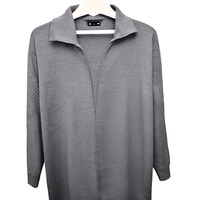 Cardigan en tricot simple pour femme, col en V, manches longues, ouvert sur le devant, anti-boulochage, motif uni, style décontracté pour l'automne