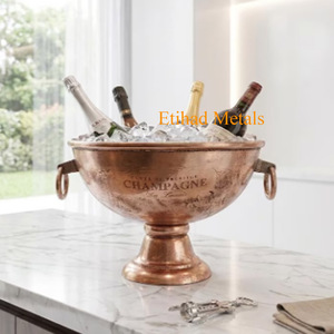 Cubo de Hielo Grande de Aluminio para Champán con Soporte, Utensilios de Bar para Fiestas - Product Image 3