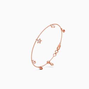 Pulsera Minimalista con Diamantes Cultivados en Laboratorio para Uso Diario, 0.23 Ct, en Oro Amarillo, Blanco y Rosa de 9K - Product Image 1