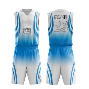 Proveedor Mayorista 2026, Nuevo Diseño de Ropa Deportiva, Conjunto de Camiseta y Pantalones Cortos de Baloncesto, Uniforme de Baloncesto Reversible con Patrón Personalizado - Product Image 5