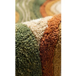 Alfombra Topográfica de Lujo, Diseño Abstracto Verde y Marrón, Alfombra Moderna Hecha a Mano para Sala de Estar, Vestíbulo de Hotel, Decoración de Interiores - Product Image 4