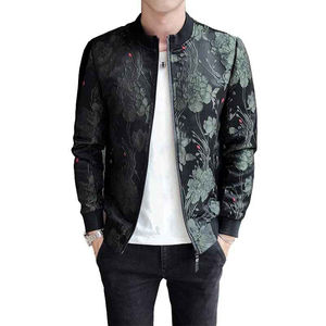 Blouson Bomber Printemps 2026 Coupe Slim Style Collège pour Homme – Manteau Masculin Noir Vert – Veste Décontractée Homme Type Baseball et Pilote - Product Image 1