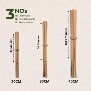 Bâtonnets d'encens naturels faits à la main, parfumés, religieux, longue durée de combustion, écologiques, biologiques, aromathérapie, aromatiques, 40 cm - Product Image 6