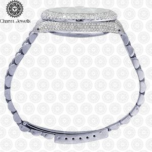 Reloj de Lujo para Hombre Charm Jewells, Acero Inoxidable, Esfera de 40 mm, Cristal, Movimiento Mecánico Analógico, Resistencia al Agua de 10 Bares, Fecha Automática - Product Image 4