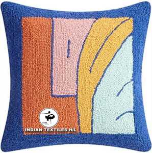 High Quality Tufted Cotton Cushion Cover Embroidered Woven Techniques <b>for</b> Home Living Room Sofa <b>Bed</b> Waist Pillow Hotels By ITHL - Product Image 1