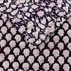 Block Print Cotton Cambric 60X60 Running Fabric Traditional Jaipuri Print Cotton Fabric - Product Image 1