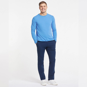 Camiseta de Manga Larga para Hombre con Estampado de Letras, Colores Personalizados y Tela Ecológica - Alta Calidad al por Mayor - Product Image 1