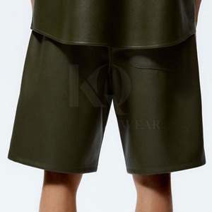 Pantalones Cortos de Cuero Modernos para Hombre, Cintura Media, Estilo Casual, Cierre con Cremallera, Ligeros, Transpirables y Cómodos para Uso Diario - Product Image 3