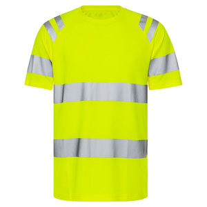Camiseta de Seguridad de Alta Visibilidad Verde Lima con Franjas Reflectantes Clase 2 Ropa de Trabajo - Product Image 5