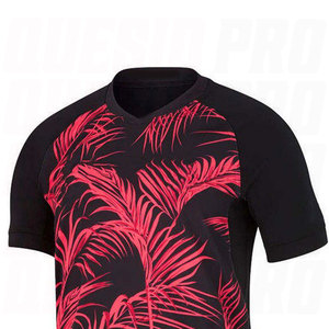 เสื้อรักบี้โพลีเอสเตอร์ 100% ระบายอากาศ แห้งเร็ว เป็นมิตรกับสิ่งแวดล้อม พร้อมโลโก้พิมพ์ลายแบบ Sublimation สไตล์ทีม สำหรับทุกเพศ - Product Image 4