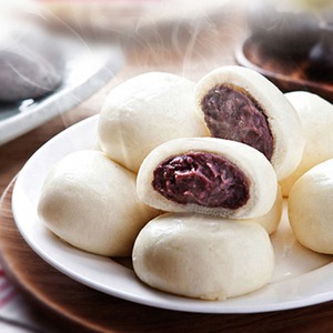 [MILWON] Lot de pains vapeur coréens surgelés aux haricots rouges pour le petit-déjeuner, de la marque Anheung - Product Image 1