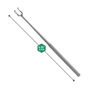 Ganchos Retractores para Piel, de Punta Cerrada y Afilada, con Extremo de Bola Simple y Doble, 7mm, Gancho de Piel Joseph de Doble Punta, de Acero Inoxidable Quirúrgico - Product Image 3