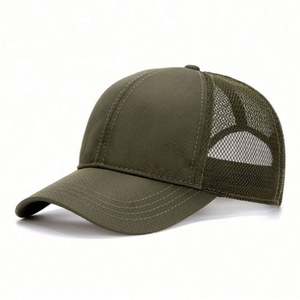Casquette de baseball respirante en maille à séchage rapide, couleur unie, 6 panneaux, style sportif, pour l'été, vente en gros - Product Image 6