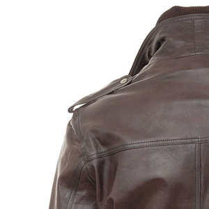 Veste décontractée pour homme en cuir véritable, nouvelle collection automne-hiver, imperméable, respirante, style streetwear, avec couleurs et tailles personnalisées - Product Image 6