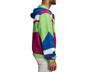 Men <b>Lightweight</b> Windbreaker <b>Jacket</b> Best Quality Color Block Fishing Breathable Windbreaker Zip up Hooded <b>Jacket</b> - Product Image 5