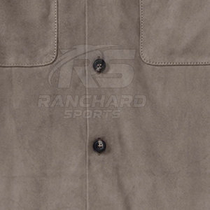 Breathable Mens Classic <b>Suede</b> Leather <b>Jacket</b> Genuine Soft <b>Suede</b> Slim Fit Winter Urban Fashion Layer - Product Image 6