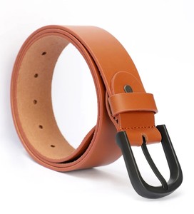 Cinturones de Vestir Formales de Cuero Genuino para Hombre, Elegantes y Casuales para Jeans, con Hebilla de Pin y Logotipo Personalizado 2025 - Product Image 1