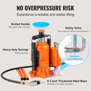Presa per bottiglie idraulica ad aria interamente saldata da 20 Ton/40000 libbre da 10.4 19.7 pollici con pompa ad aria manuale per riparazione Auto RV - Product Image 6