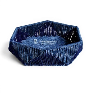 Hot Trending Color 2026 Eco Straw <b>Hamper</b> <b>Basket</b> With Seagrass Tray, Handwoven Laundry Storage <b>Basket</b> Solution for Home Use - Product Image 2