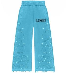 Ensemble sweat-shirt à capuche et pantalon vert avec logo imprimé, survêtement décontracté pour homme, tenue en deux pièces en polyester tricoté pour l'automne - Product Image 3