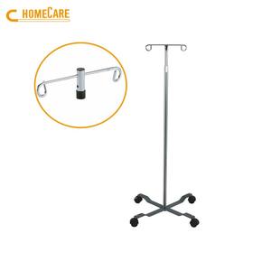 Support de perfusion IV moderne, portable et réglable en acier inoxydable argent/gris, pour équipement hospitalier de Taïwan - Product Image 1