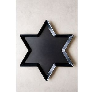 Plateau de service rond émaillé fait main, motif floral moderne, plateau décoratif en métal, plateau de table basse de luxe, vente en gros, décoration intérieure - Product Image 6