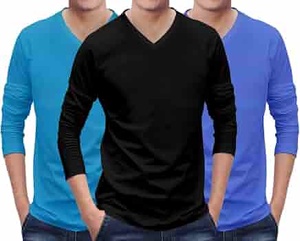 เสื้อผ้าสไตล์โมเดิร์นทันสมัย ใส่ได้ทุกวัน ทนทาน ใช้งานได้นาน ผลิตจากผ้าฝ้ายถัก 100% ทรงเข้ารูป คอวี ป้องกันรอยยับ เป็นมิตรต่อสิ่งแวดล้อม - Product Image 2