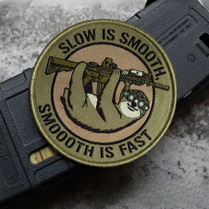 Smooth Is Fast Morale Tactical 3D Glitter Heart Embroidered Hook Loop <b>Patches</b> for <b>Backpacks</b> and Hats - Product Image 5