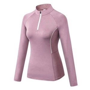 High Quality Winter Half-<b>Zipper</b> UP Breathable Quick Dry Pullover Fitness Gym Workout Custom Logo Sportswear Unisex Sweatshirt - Product Image 4