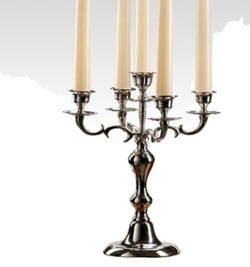 SILVER <b>Candelabra</b> NEW DESIGN for WEDDING TABLE TOP DECORATION Handmade - Product Image 1