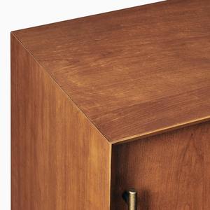 Minimalist <b>Wood</b> <b>Storage</b> <b>Cabinet</b> with Flat Panel Doors Stylish Living Room Sideboard for Home Bedroom and living - Product Image 5
