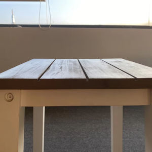 โต๊ะข้างไม้สำหรับวางขนมและกาแฟ โต๊ะไม้เนื้อแข็งอเนกประสงค์ - Product Image 1