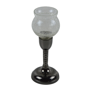 Candelabro de Cristal Craquelado con Diseño de Cabeza, Hecho a Mano, con Acabado Plateado, para el Hogar, Villa, Ocasiones Festivas, de Z.HANDICRAFTS - Product Image 3