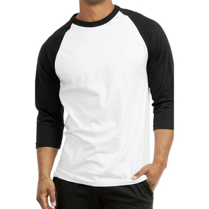 Camiseta de Manga Corta Raglán para Hombre de Primera Calidad, Tela Suave, Estilo Béisbol, Fabricante de Camisetas Lisas para Hombre - Product Image 4