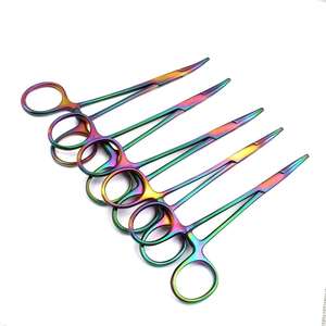 Pinzas Hemostáticas Mosquito Forceps de 3.5 Pulgadas, Rectas, Completamente Doradas, de Acero Inoxidable Resistente a la Corrosión, Instrumento Quirúrgico para Enfermeras de Dentavex - Product Image 3