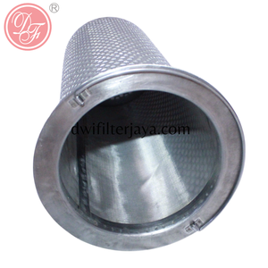 Cylindre filtrant en treillis métallique perforé en acier inoxydable avec une efficacité de 99 %, écran en treillis à trous ronds bombés et technique de soudage - Product Image 4