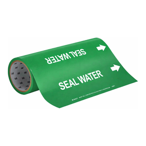 Marcador de Tuberías Brady SEAL Water Roll Form - Identificación Flexible de Tuberías de Agua Industriales - Product Image 1