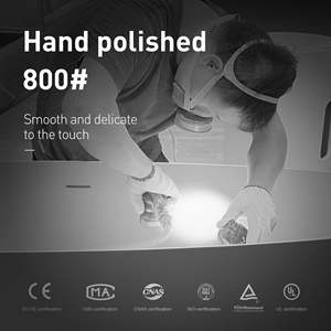 Bañera Independiente de Resina de Piedra, 67\" X 33.5\" X 22.05\", Blanca Mate Suave, Antideslizante, con Fondo Plano y Características Antideslizantes - Product Image 5