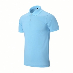 Polo en tricot à manches courtes pour homme, couleur unie, style décontracté, longueur normale, gris - Product Image 2