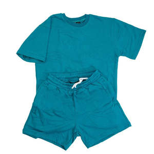 Ensemble T-shirt et short pour homme, survêtement décontracté avec impression en relief, logo personnalisé, nouveau modèle deux pièces graphique décontracté - Product Image 6