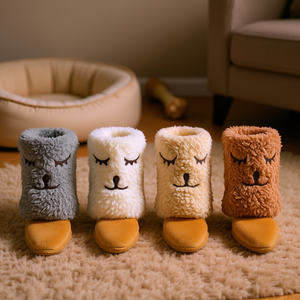 Calcetines y Zapatos para Mascotas con Diseño de Cara Durmiente de 17 cm - Product Image 3