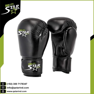 Guantes de boxeo de cuero PU para hombre, con diseños personalizados, Logo impreso, esponja acolchada, protección de manos, entrenamiento, competición - Product Image 3